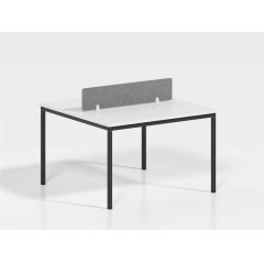 非凡黑白系列1.2米/1.4米对坐板式职员桌