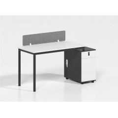 非凡黑白系列1.2米板式职员桌
